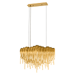 Люстра подвесная с металлическими цепочками и изогнутыми металлическими дугами 72 см Atlantis Chain варинант исполнения - 12 | Loft Concept в Екатеринбурге