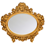 Зеркало настенное золотое с ажурным резным орнаментом Classic Ornament Mirror варинант исполнения - 1 | Loft Concept в Екатеринбурге