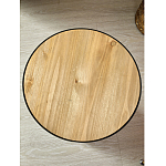 Приставной столик с факутрным черным основанием Ethiopia варинант исполнения - 5 | Loft Concept в Екатеринбурге