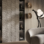 Гипсовая 3D панель с принтографией PM-37 варинант исполнения - 1 | Loft Concept в Екатеринбурге