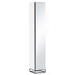 Шкаф-пенал белый с зеркальной дверцей Strict Lines варинант исполнения - 1 | Loft Concept в Екатеринбурге