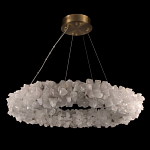 Люстра кольцевая из натурального горного хрусталя Harmonious Crystal Circles варинант исполнения - 2 | Loft Concept в Екатеринбурге