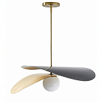 Люстра круглая с 2-мя металлическими абажурами Andromeda варинант исполнения - 1 | Loft Concept в Екатеринбурге