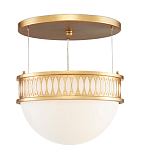 Подвесной светильник с фактурным золотым каркасом Exceptional Classic Design варинант исполнения - 3 | Loft Concept в Екатеринбурге