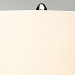 Настольная лампа с шарообразным прозрачным основанием из цветного переработанного стекла и белым цилиндрическим абажуром Elstead Lighting варинант исполнения - 9 | Loft Concept в Екатеринбурге