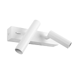 Бра с двумя цилиндрическими повортными спотами белого цвета Trumpet tube варинант исполнения - 2 | Loft Concept в Екатеринбурге