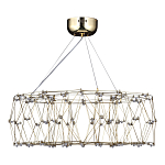 Люстра с тонкой металлической конструкцией цвета золото Quasar варинант исполнения - 4 | Loft Concept в Екатеринбурге