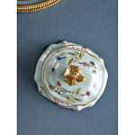 Шкатулка голубого цвета с рисунком и состаренным эффектом Eden Garden варинант исполнения - 5 | Loft Concept в Екатеринбурге