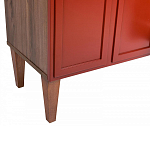 ТВ-тумба красная из массива бука с 2-мя дверками и ящиком Wenge Light варинант исполнения - 6 | Loft Concept в Екатеринбурге