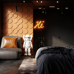 Гипсовая 3D панель с принтографией PM-105