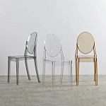 Прозрачный стул с янтарным оттенком LOUIS GHOST CHAIR варинант исполнения - 9 | Loft Concept в Екатеринбурге