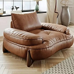 Кресло кожаное с деревянным каркасом Medieval Furniture варинант исполнения - 4 | Loft Concept в Екатеринбурге