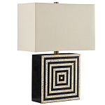 Настольная лампа с квадратным основанием и прямоугольным абажуром Neat Lines варинант исполнения - 4 | Loft Concept в Екатеринбурге