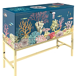 Буфет ручная роспись в морском стиле Cabinet Fondo Marino  варинант исполнения - 1 | Loft Concept в Екатеринбурге