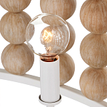 Люстра в форме цилиндра с вставками из деревянных бусин Wooden Beads варинант исполнения - 4 | Loft Concept в Екатеринбурге