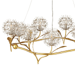 Люстра круглая с декором в виде цветков одуванчика Hanging Dandelion варинант исполнения - 2 | Loft Concept в Екатеринбурге