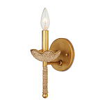 Бра из кованого железа с отделкой плетеной веревкой и сусальным золотом Parisian Style варинант исполнения - 3 | Loft Concept в Екатеринбурге