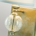 Бра со стеклянным шарообразным декором с пузырьками и бежевым абажуром Feiss варинант исполнения - 3 | Loft Concept в Екатеринбурге