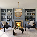 Люстра подвесная круглая со стеклянными трубками Nembus варинант исполнения - 5 | Loft Concept в Екатеринбурге