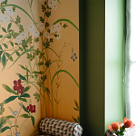 Обои ручная роспись Four Seasons Original colourway on painted Xuan paper with gold ombre варинант исполнения - 2 | Loft Concept в Екатеринбурге