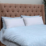 Постельное белье голубого цвета из перкаля с принтом 200х220 см Aurora Allure варинант исполнения - 6 | Loft Concept в Екатеринбурге