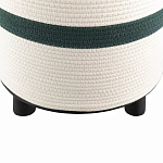 Пуф с плетеной светло-бежевой обивкой Serene Holidays варинант исполнения - 3 | Loft Concept в Екатеринбурге