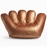 Дизайнерское кожаное кресло в форме руки Poltronova Joe Gold  Armchair варинант исполнения - 1 | Loft Concept в Екатеринбурге