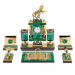 Настольный письменный набор из малахита с декором в виде лошади Leader Organizer варинант исполнения - 1 | Loft Concept в Екатеринбурге