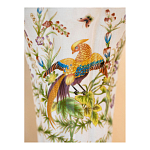 Ваза из фарфора с бронзовой стрекозой  Paradise Dragonfly варинант исполнения - 8 | Loft Concept в Екатеринбурге