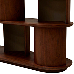 Стеллаж Zacharie Brown Wood Rack варинант исполнения - 5 | Loft Concept в Екатеринбурге