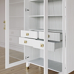 Дизайнерский шкаф витрина Elsa Dreams White с 4-мя ящиками варинант исполнения - 8 | Loft Concept в Екатеринбурге