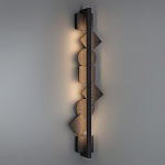 Бра вертикальное с черными кругами и квадратами Gravyura варинант исполнения - 6 | Loft Concept в Екатеринбурге