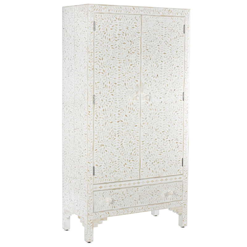 Шкаф белый узор отделка кость White Bone Inlay Almirah Cupboard 1 DRAWER ivory ( слоновая кость ) Белый Шкаф белый узор отделка кость White Bone Inlay Almirah Cupboard 1 DRAWER ivory ( слоновая кость ) Белый в Екатеринбурге | Loft Concept
