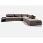 4-х местный Угловой модульный диван Zartаrn с приставным деревянным столиком варинант исполнения - 2 | Loft Concept в Екатеринбурге