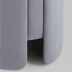 Пуф Alice Poof Grey Серый велюр варинант исполнения - 3 | Loft Concept в Екатеринбурге