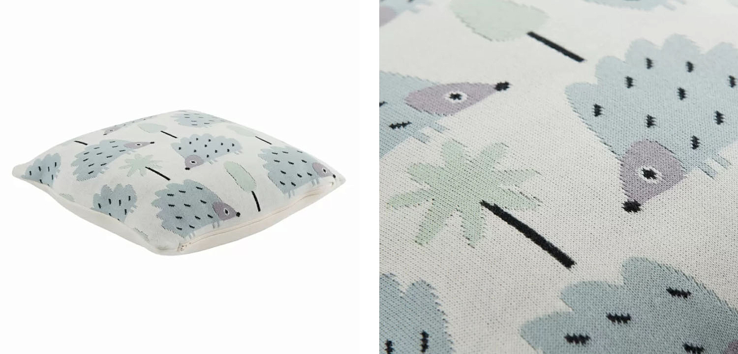 Подушка Blue Hedgehogs Подушка Blue Hedgehogs - Loft-Concept в Екатеринбурге