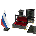 Настольный письменный набор из нефрита в подарочной коробке Victorious варинант исполнения - 7 | Loft Concept в Екатеринбурге