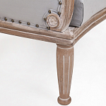 Кресло низкое с мягкой обивкой из велюра на 4-х деревянных ножках Emile Armchair grey варинант исполнения - 4 | Loft Concept в Екатеринбурге