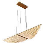 Люстра подвесная в форме веера из металла золотого цвета Gold Solace  варинант исполнения - 1 | Loft Concept в Екатеринбурге