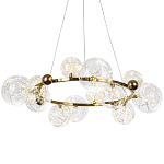 Дизайнерская кольцевая люстра с гирляндой внутри стеклянных плафонов Iona Garland Chandelier 12 варинант исполнения - 1 | Loft Concept в Екатеринбурге