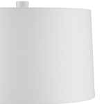 Настольная лампа с корпусом в форме вазы и белым абажуром Lots of Strokes варинант исполнения - 2 | Loft Concept в Екатеринбурге