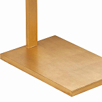 Торшер с прямоугольным абажуром на золотом металлическом каркасе Rectangular Plane  варинант исполнения - 3 | Loft Concept в Екатеринбурге