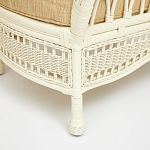 Комплект уличной мебели из ротанга Clara белый варинант исполнения - 6 | Loft Concept в Екатеринбурге