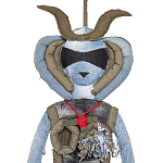 Кукла из джинсовой одежды и армейских палаток Rusalka Jeans&Tents варинант исполнения - 2 | Loft Concept в Екатеринбурге