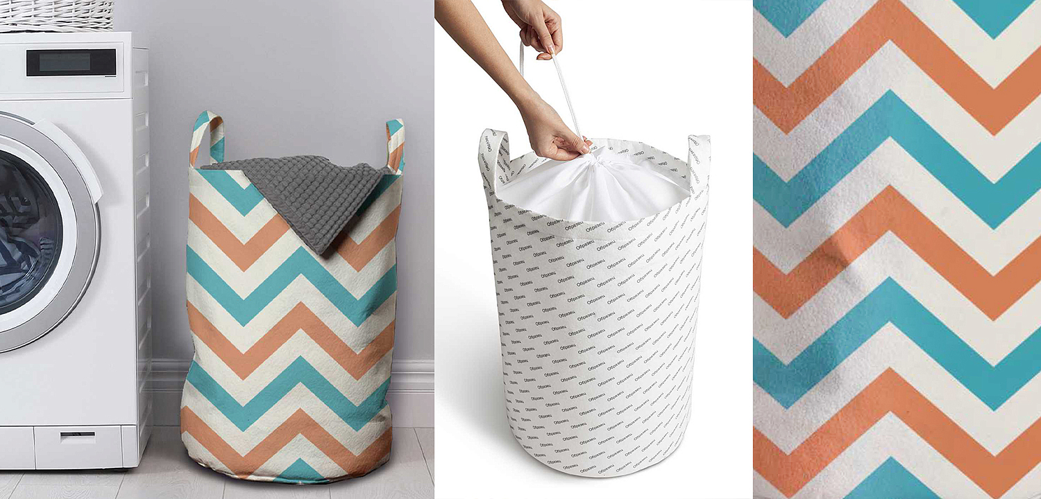 Корзина Turquoise Chevron Basket Корзина Turquoise Chevron Basket - Loft-Concept в Екатеринбурге