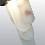 Подвесной светильник с белыми вертикальными элементами Alabaster Totem варинант исполнения - 5 | Loft Concept в Екатеринбурге