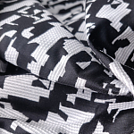 Мебельная ткань Жаккард черно-белый принт 145 см T2-126 варинант исполнения - 2 | Loft Concept в Екатеринбурге