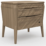 Тумба прикроватная из массива дуба с 2-мя ящиками Tasteful Furniture варинант исполнения - 1 | Loft Concept в Екатеринбурге