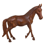 Статуэтка из дерева суар дикая лошадь Wild Horses варинант исполнения - 4 | Loft Concept в Екатеринбурге