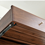 Стол рабочий округлой формы с 3-мя ящиками  Working Moonnut Table варинант исполнения - 4 | Loft Concept в Екатеринбурге